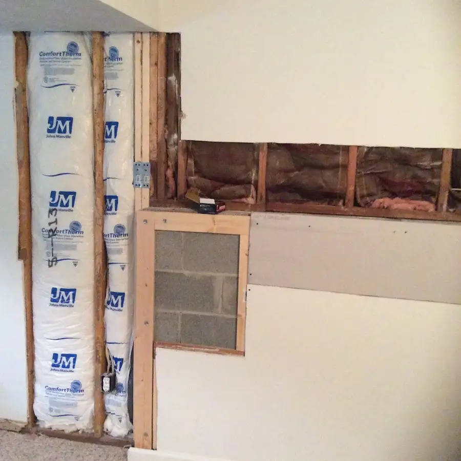 Wall insulation replacement during Odor Removal & Deodorization in Waco